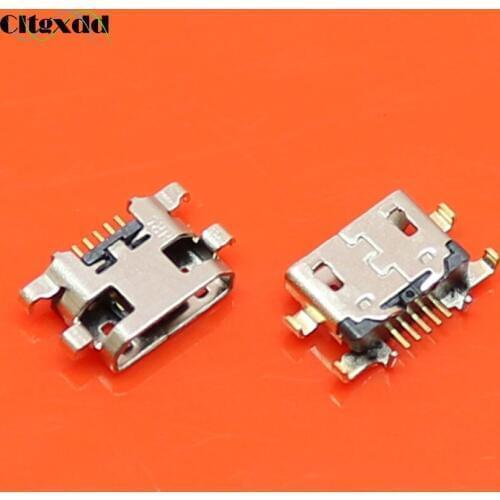 Cltgxdd 100PCS/Lot Micro USB Jack For Lenovo K5 Note For Redmi 5 Plus For Mei Zu M6 Charging Socket Port Connector Replacement