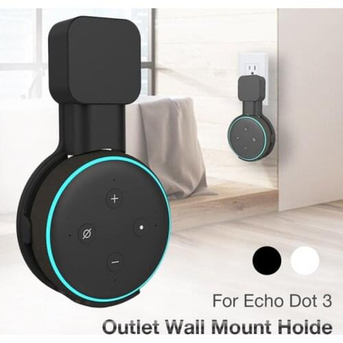 Outlet Wall Mount Hanger Holder Stand Space Saving Bracket Assistants Accessories For Alexa Echo Dot 3rd Generation