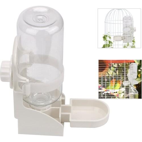For Pigeon Rabbit Cat Small Pets Water Feeder Bowl 500ML Pet Parrots Birds Drinker Cat Dog Cage Hanging Water Dispenser