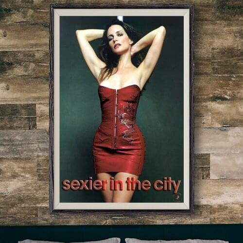E377 Kristin Davis Sexy Model Movie Star Wall Silk Cloth Poster Art Home Decoration Gift
