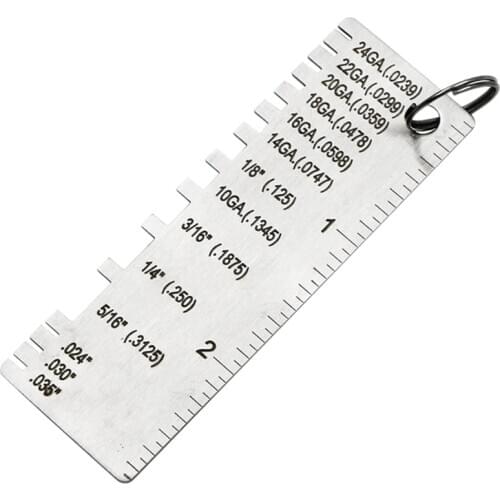 Stainless Steel Thickness Gauge Weld Inspection Ruler Welding Seam Gauge Caliper