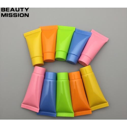 Cosmetic Soft Tube 5ml/10ml plastic Lotion Containers Empty Makeup squeeze tube Refillable Bottles Emulsion Cream Packaging