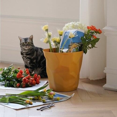 Creative Trash Can Stackable Bedroom Living Room Bathroom Fold Waste Paper Basket Personality Trash Basket