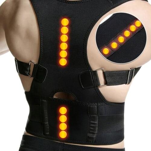 Magnetic Posture Corrector Adjustable Back Support Belt Spine Back Shoulder Brace Support Belts Adult Invisible Hunchback Corset