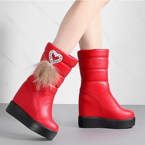 MAIERNISI Women's Wedge Ankle Boots