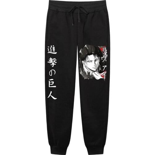 2021 New Japan anime Attack on Titan Harajuku Mens Pants Print Joggers Male Trousers Casual Sweatpants sweatpants