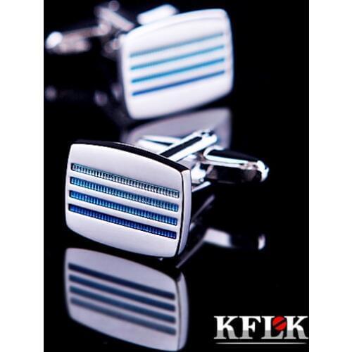 KFLK Luxury HOT shirt cufflink for mens Brand cuff button fashion cuff link High Quality Green gemelos abotoadura Jewelry