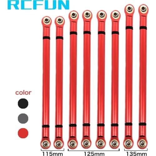 Rc313 Tie Rod 8 in 4 Wheelbase Link Rod Aluminum Alloy Link Rod 313Mm for 1/10 Rc Car Crawler Axial Scx10