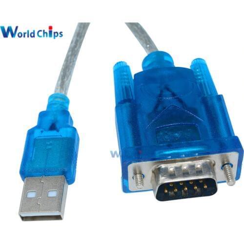 New CH340 USB to RS232 COM Port Serial 9 Pin DB9 Cable Adapter Support Windows7 For PC PDA GPS Wholesale