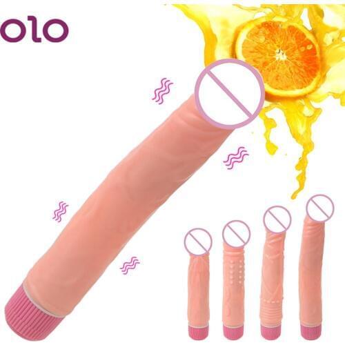 OLO Realistic Dildo Vibrator Penis Vibarting G spot Clitoris Vagina Stimulator Masturbation Waterproof Sex Toys for Women