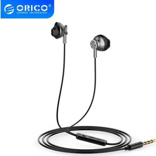 ORICO Built-in Microphone In-Ear Wired Earphone For Video Game Common Headphone Music Earphones Noise Reduction Voice Call