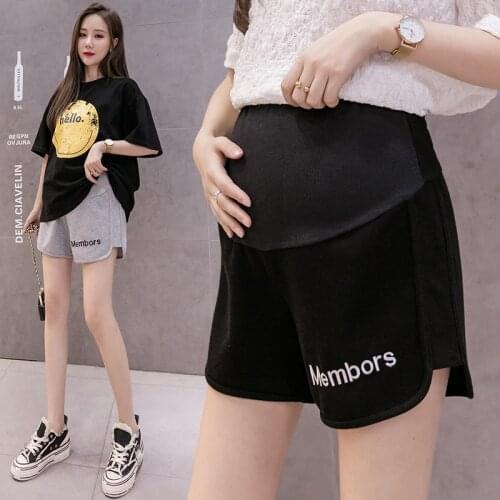 Pregnancy Shorts Summer Women Maternity Casual Comfortable Low-waist Contrast Color Pregnant Shorts Short Femme Enceinte