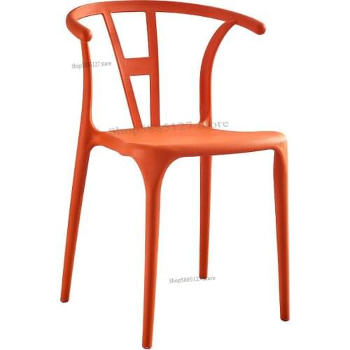 Nordic Household Plastic Backrest Chair Modern Minimalist Dining Chair Economic Leisure Stool Desk Negotiation Taishi Chair