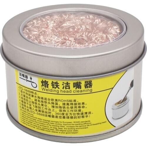 Welding Tool Mouth Cleaner Ball For Soldering Station Welding Solder Iron Tip Cleaner Soldering Cleaning Steel Copper Wire