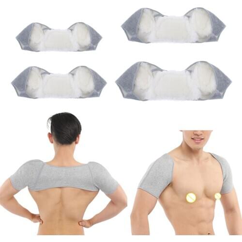 Comfortable Warmer Double Shoulder Rest Support Brace Wrap Shoulderpad Prevent Cold - Plush Lining - S/M/L/XL