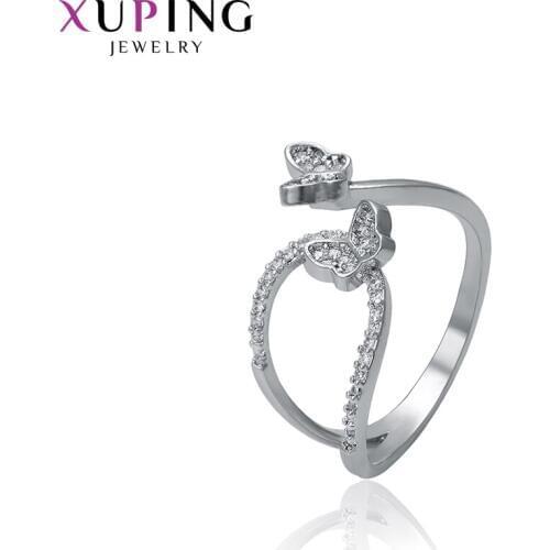 Xuping Luxury Vintage Style Ring for Girl Women Elegant Temperament Design Rings Jewelry Gift for Christmas 14323
