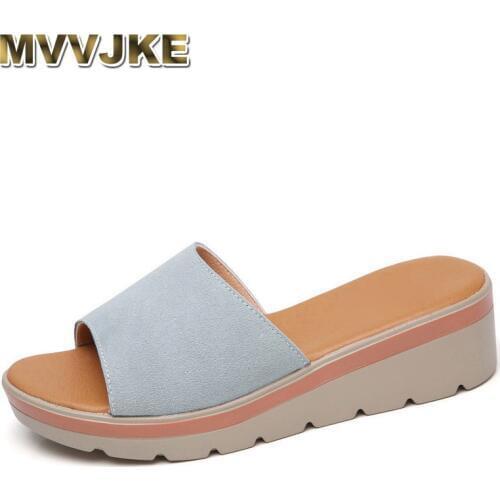 MVVJKEWomens summer slippers, open toe sandals, platform sandals, womens sandals, womens beach shoesE124