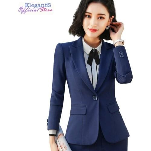 Women Pant Suits 2 Piece Set Formal Blazer Jacket Office Lady Work Business Coat Trousers 2021 Autumn Spring Clothing Plus Size
