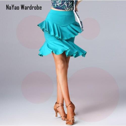 2020 New Latin Dance Dress Women Latin Dance Skirt Ballroom Samba Tango Chacha Belly Dancing Performamnce SS044