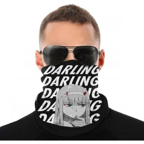 02 Zero Two Darling In The FranXX Scarves Neck Face Mask Halloween mask Neck Bandanas Versatility Headwear Cycling Camping