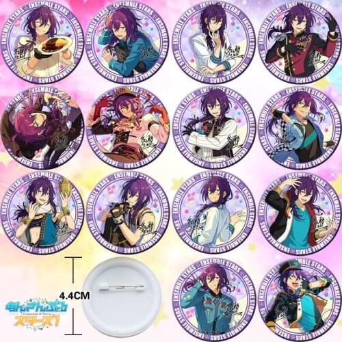 14pcs Ensemble Stars Ayase Mayoi 44mm Bedge Figure Badge Button Brooch Pin Souvenir Anime Cosplay Gift 8743