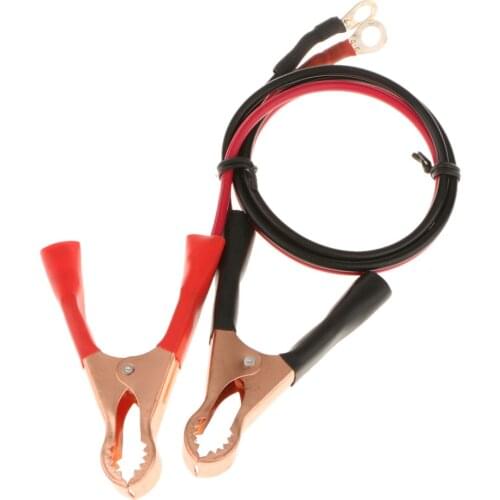2 Pieces 50A Battery Terminal Alligator Clamp Cable Clip For Car Black+Red High Quality Plastic & Copper