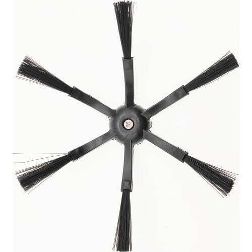 2pcs/set Black 6-arms Side Brushes for Xiaomi/Roborock s50 S51 S55 S5 S6 Sweeping Robot Vacuum Cleaner Accessories