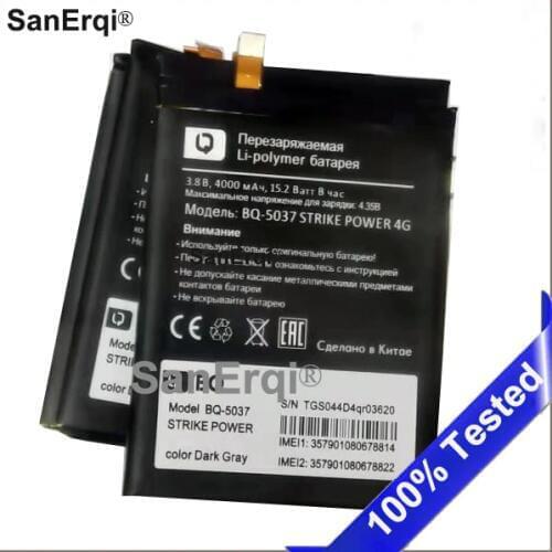 For BQ Strike Power 4G/BQ-5037 Battery 4000mAh Battery