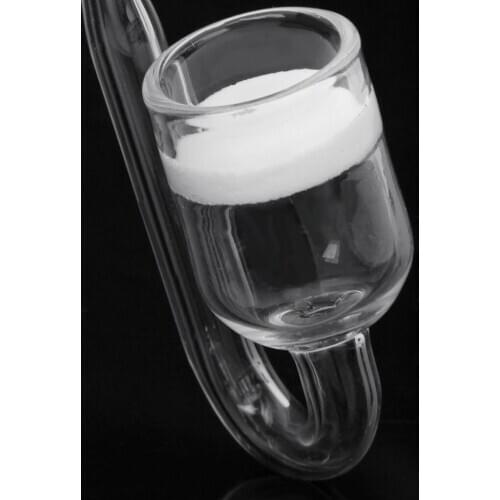 Aquarium Fish Tank CO2 Diffuser Carbon Dioxide Reactor with Ceramic Disc + 2 Suckers Drop Shipping