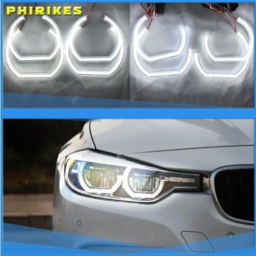 For BMW 7 Series E38 1995-2001 XENON headlight DTM M4 Style Ultra bright led Angel Eyes DRL halo rings Retrofit Accessories