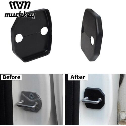 For Ford Focus 2 2005-2013 Fiesta Kuga Escape Car Door Lock Decoration Cover Anti-corrosive Lock Cover 4pcs Car Accessories