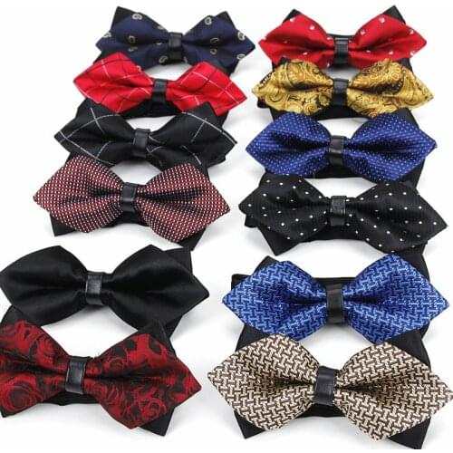 Men Ties Fashion Butterfly Party Wedding Bow Tie for Boys Girls Plaid Check Red Black Bowknot Wholesale Accessories Bowtie