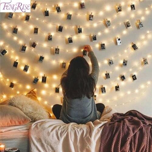 2M/5M/10M Photo Clip LED String Light Battery Operated Garland Ornament Christmas Decor For Home 2020 Noel Navidad New Year 2021