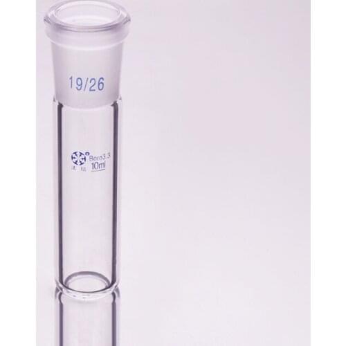Test tube with ground mouth 19/26,Capacity 10ml,Glass flat bottom test tube,Grinded joint flat bottom test tube