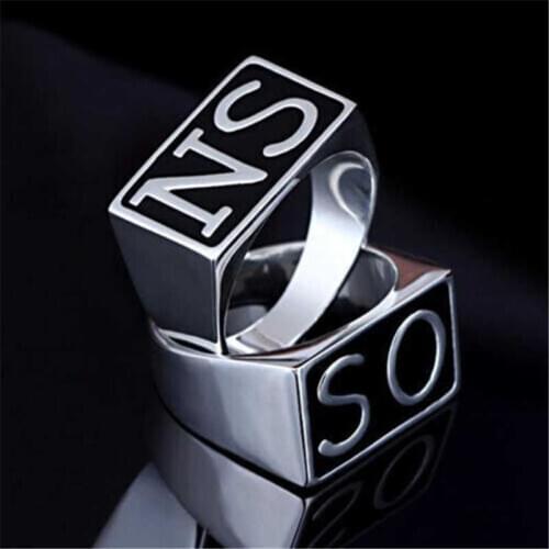2Colour Sons of Anarchy TV SOA Cosplay SONS Rings SO NS Silver Golden Rings Mayans MC Steampunk Rock Ring Cosplay Accessories