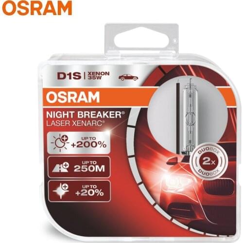 OSRAM D1S Xenon Hernia Lamp 12V Night Breaker Laser Next Generation Super Bright Car Headlight Original HID 35W (2 Pcs)