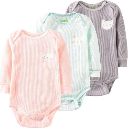 DLSY Newborn Pure Cotton Long Sleeve Baby Clothing Hot Sale Fashion Infant Bodysuit (Three-Piece Suit)