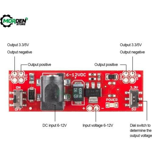 DC6-12V to DC3.3/5V Adjustable Buck Converter Power Module Electrical Equipment Power Supply Dropship