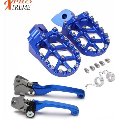 Motorcycle FootRest Footpegs Brake Clutch Levers Pedals For YAMAHA YZ 125 250 2015-2017 YZ250F 09-17 YZ250X 16 17 YZ450F 09-17