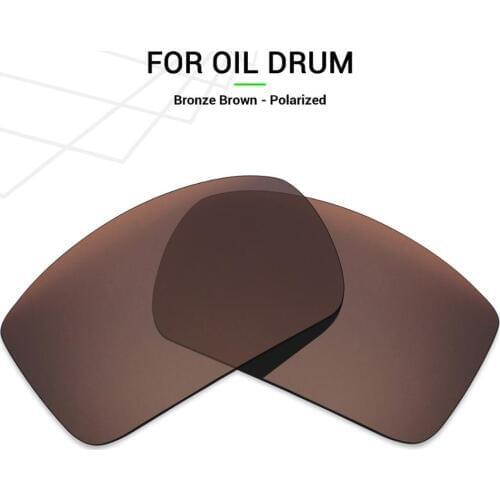 Mryok POLARIZED Replacement Lenses for Oakley Oil Drum Sunglasses Bronze Brown