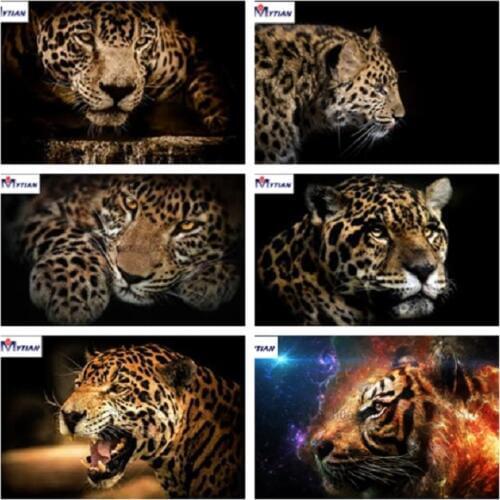 MYTIAN 5D DIY Diamond Painting Cheetahs Diamond Cross Stitch Kit Animals Diamond Embroidery Full Square Rhinestones Home Decor