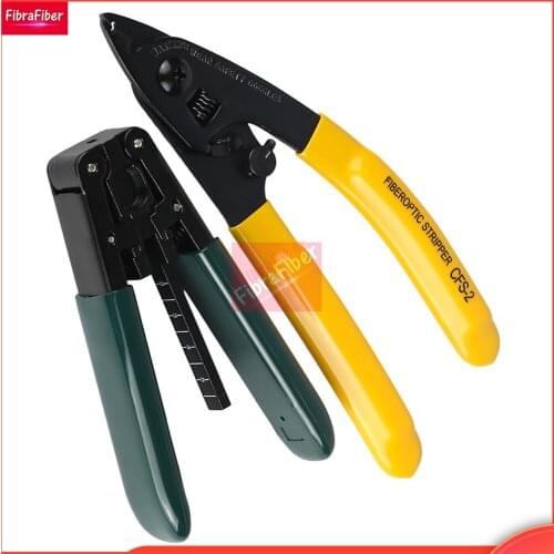 2-in-1 FTTH Splice fiber optic tool kits CFS-2 Fiber Optic Stripper+ cable sheath stripper toolkit Fiber Optic Cutting tool