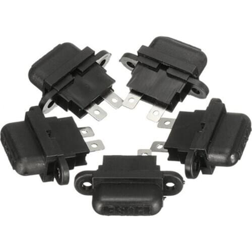 New 5Pcs Balck 30A Amp Auto Blade Standard Fuse Holder Box For Car Boat Truck With Cover