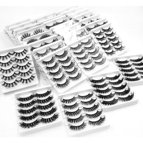 NEW Mink Eyelashes Natural Long 3D Mink Lashes Cruelty Free Handmade Fake Lashes Makeup False Eyelash Short Soft Reusable Lashes