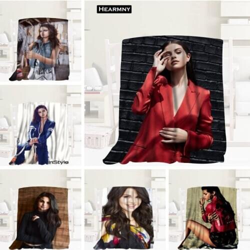 New Arrival Selena Gomez Blankets 3D Printing Soft Blanket Throw On Home/Sofa/Bedding Portable Adult Travel Cover Blanket