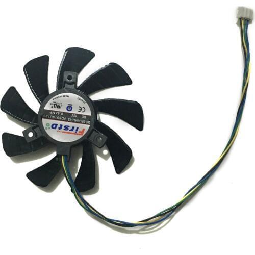 85MM Fan R7 360/260X/265 GPU VGA Cooler For Radeon HIS R7 360 R7 260X R7 265 iCooler Graphics Card Cooling System as Replacement