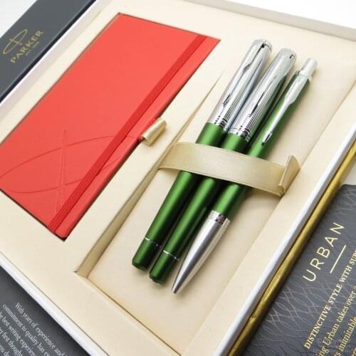 Parker Urban Premium Pattern Green Multi Set | Fountain Pen + Roller Pen + Ballpoint Pen | İsme Special Pen
