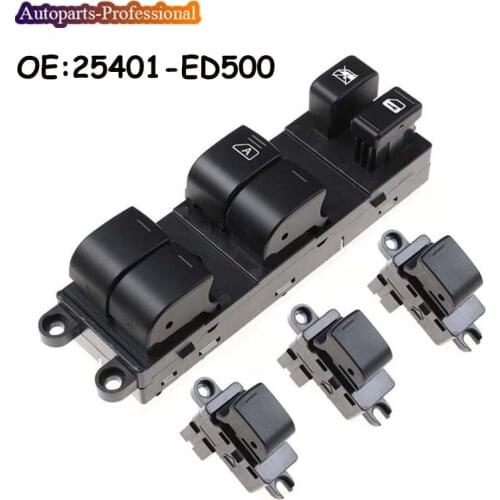 Car 25401-ED500 & 25411-AX010 Front left front right back left Master Power Window Switch For Nissan Versa S SL Tiida C11X SC11X
