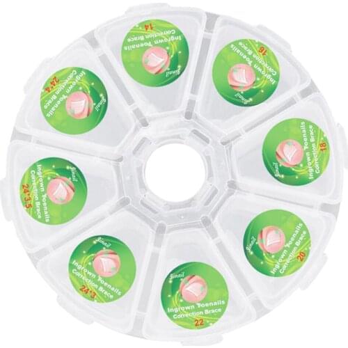 Plastic Ingrown Toenail Straightening Clips Elastic Nail Correctors Stickers