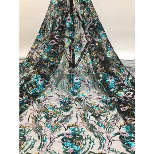 New product recommendation exquisite multi-color sequined tulle embroidery, suitable for fashionable ladies' skirts